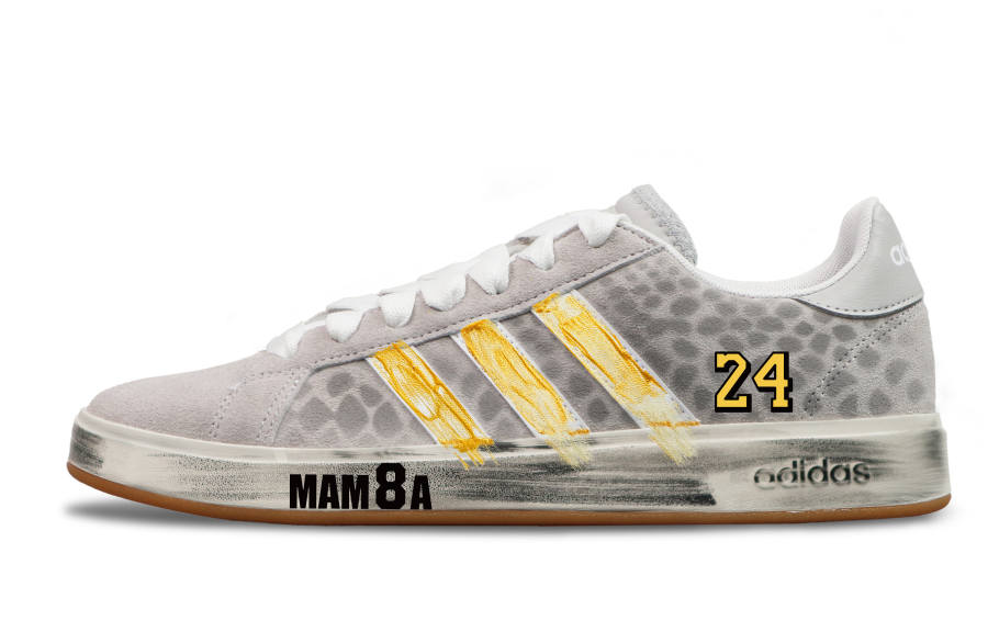 Adidas Adidas GRAND COURT 00s Abrasion Resistant Abrasion Resistant Low top Skateboard Shoes Unisex Gray Gold