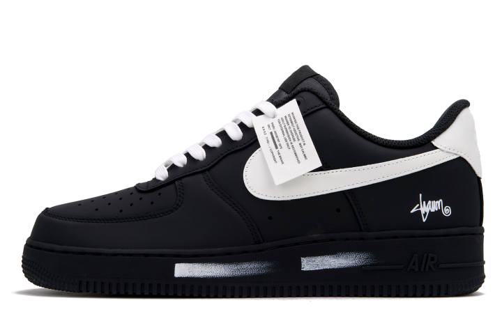 Nike Nike Air Force 1 Oreo Low top Skateboard Shoes Unisex Black