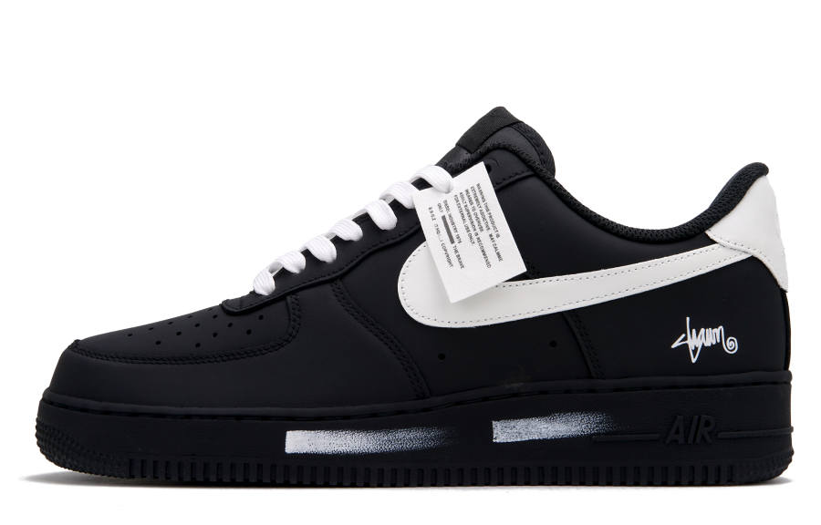 Nike Nike Air Force 1 Oreo Low top Skateboard Shoes Unisex Black