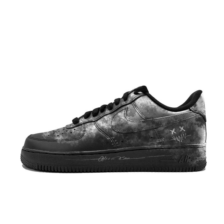 Nike Nike Air Force 1 Graffiti Kingdom Synthetic Leather Cushioning, Wear Resistant Low top Skateboard Shoes Unisex