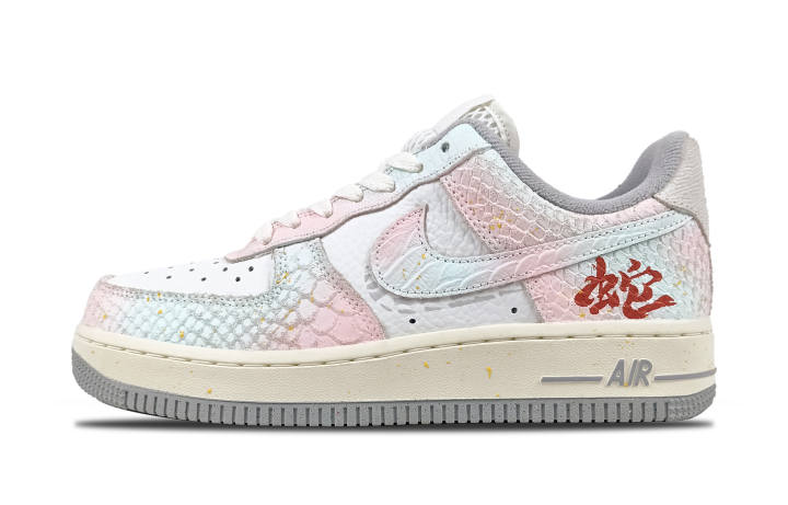 Nike Nike Air Force 1 Slip Resistant Abrasion Resistant Low top Skateboard Shoes Women's Pink