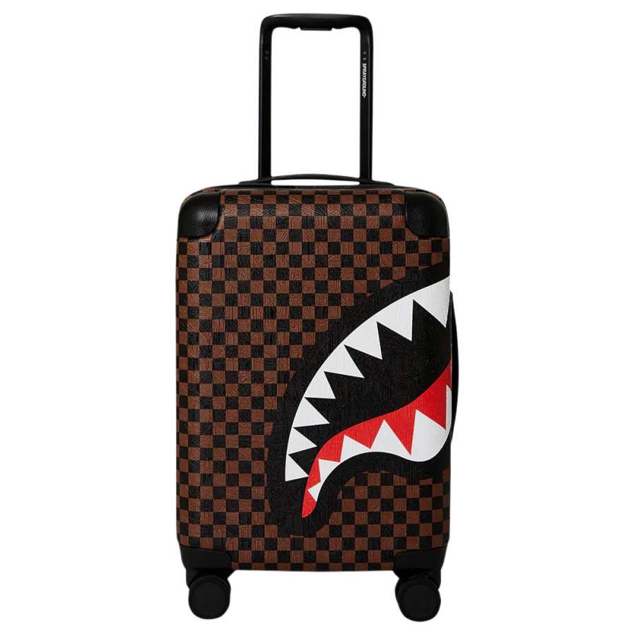 SPRAYGROUND Polycarbonate Suitcase Luggage 22 Inch Unisex Brown