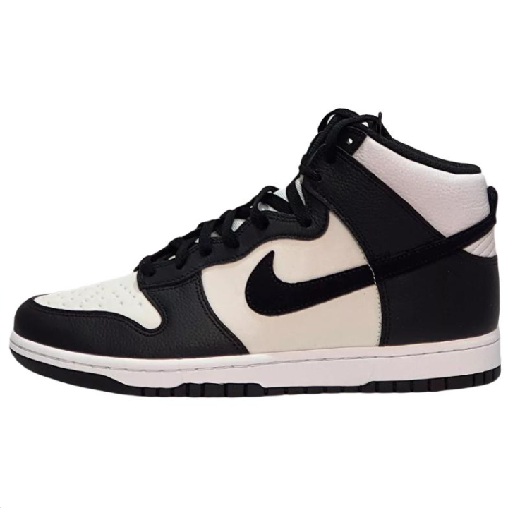 Nike Nike Dunk High Slip Resistant Abrasion Resistant High top Skateboard Shoes Men's Black White