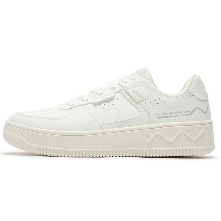 361° Abrasion Resistant Moisture Wicking Low top Skateboard Shoes Women's White Gray