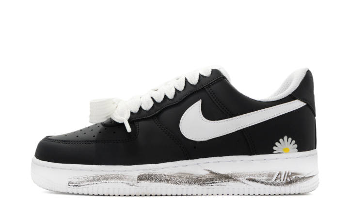 Nike Nike Air Force 1 Laimofang Box, Ink Daisy Leather Abrasion Resistant Abrasion Resistant Low top Skateboard Shoes Men's