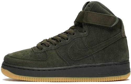 Nike Nike Air Force 1 LV8 Slip Resistant Lightweight Non slip Lightweight High top Skateboard Shoes Men's Army Green