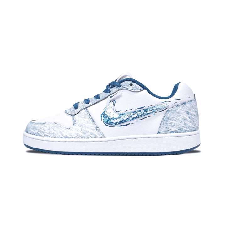 Nike Nike EBERNON Ocean Storm Abrasion Resistant Low top Skateboard Shoes Men's Blue