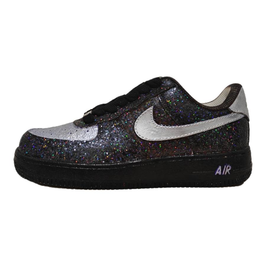 Nike Nike Air Force 1 Pu Shuao Has Arrived, The King Of Black Silver Low top Skateboard Shoes Men's Black Silver