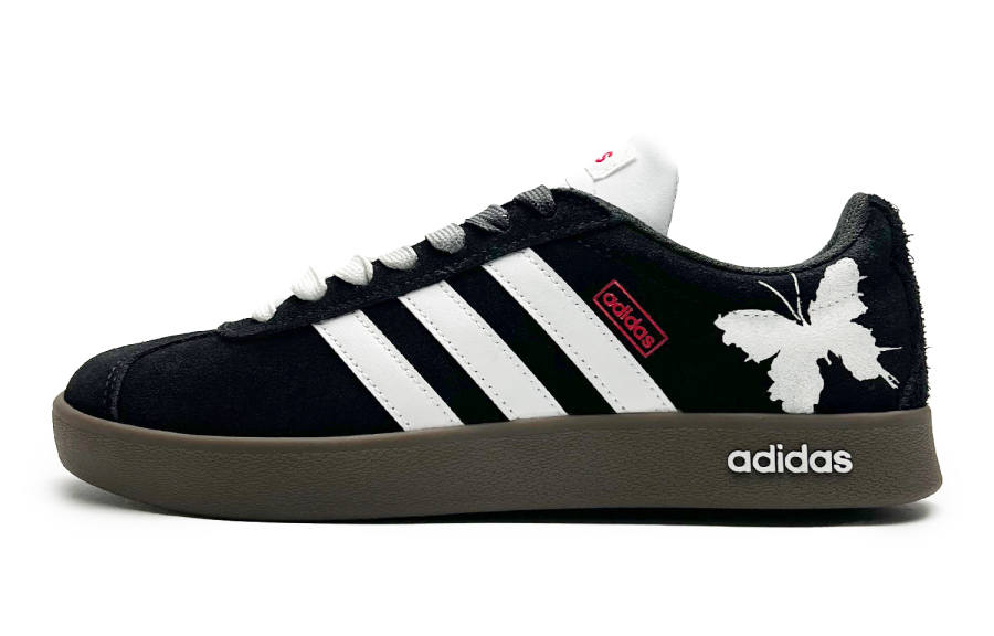 Adidas Adidas VL COURT 2.0 Slip Resistant Slip Resistant Low top Skateboard Shoes Unisex Black White
