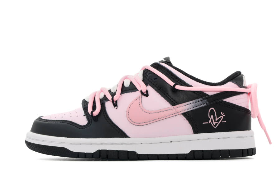 Nike Nike Dunk Fun Pink Duo Cushioning Abrasion Resistant Breathable Low top Skateboard Shoes Unisex Mia Pink
