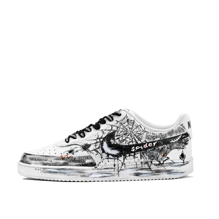 Nike Nike Court Vision 1 Night Shadow Dream Weaver Slip Resistant Abrasion Resistant Low top Skateboard Shoes Men's