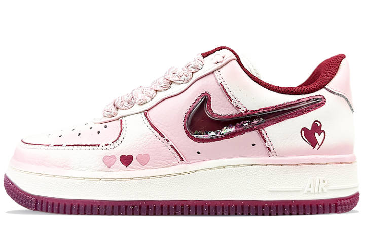 Nike Nike Air Force 1 Low top Skateboard Shoes Women's Pink White