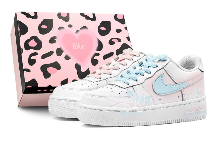 Nike Nike Air Force 1 Slip Resistant Abrasion Resistant Slip Resistant Abrasion Resistant Low top Skateboard Shoes GS White