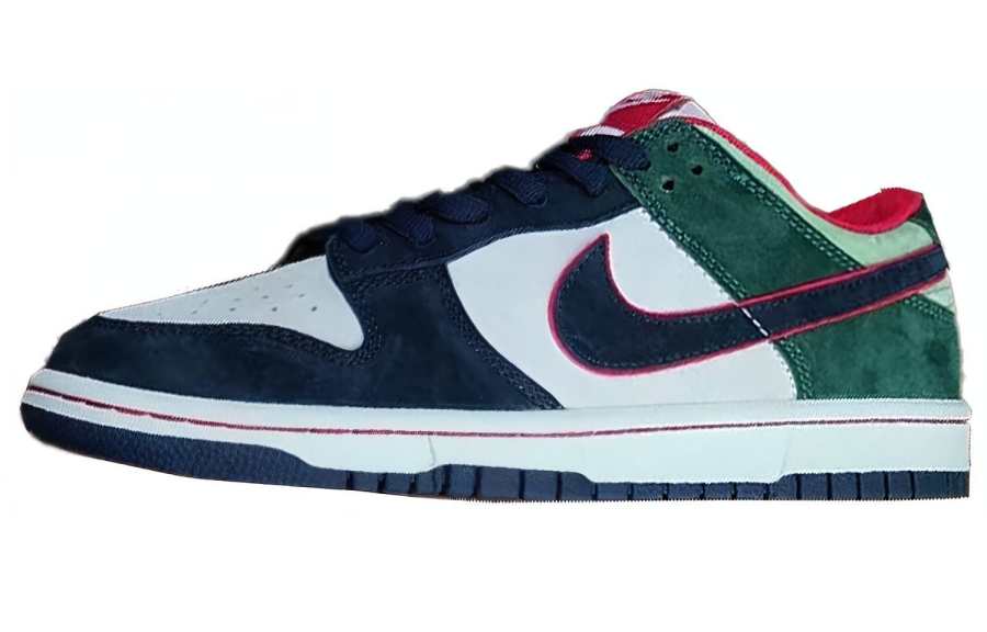 Nike Nike Dunk Comfortable Slip Resistant, Abrasion Resistant, Lightweight Low top Skateboard Shoes Men's White Blue