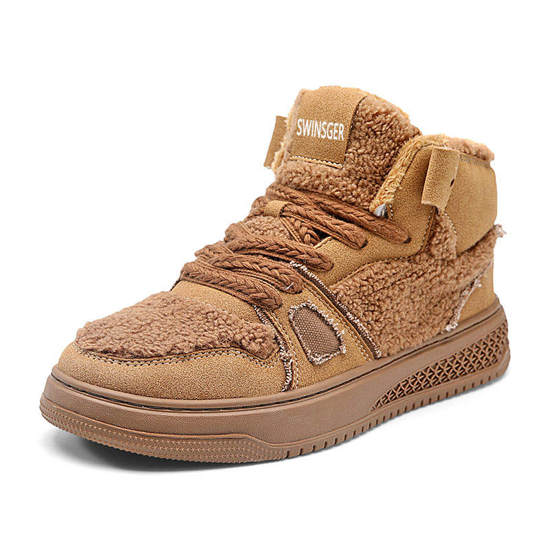 Swinsger Thermal Slip Resistant Thermal Slip Resistant High top Skateboard Shoes Men's