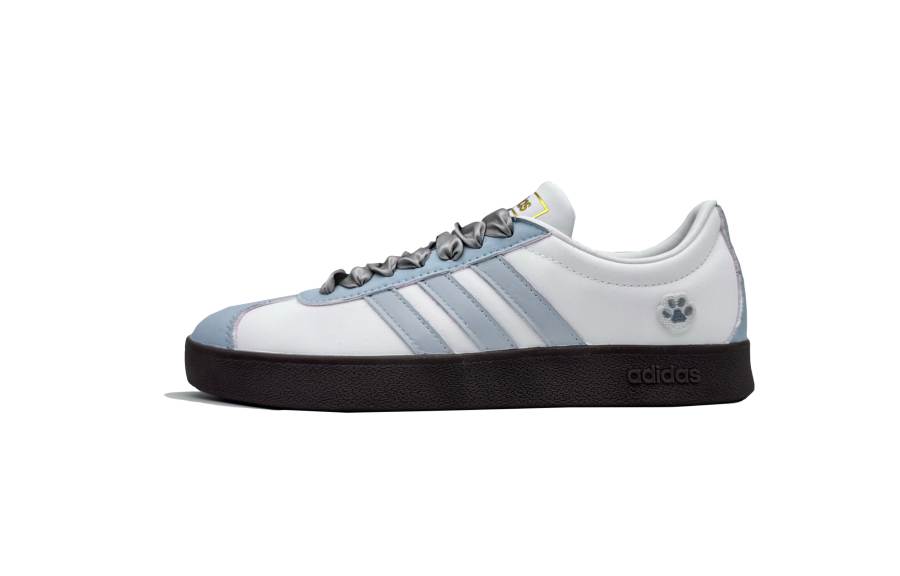 Adidas Adidas VL Court Cloud Island Light Knit Abrasion Resistant Low top Skateboard Shoes Unisex