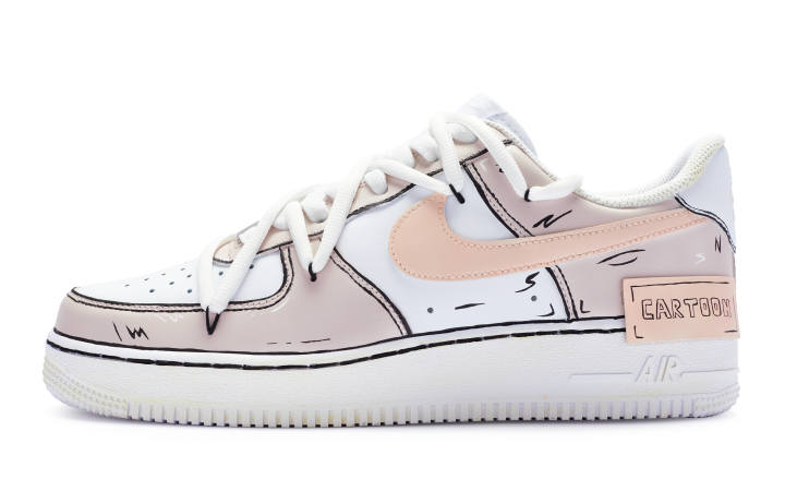 Nike Nike Air Force 1 Low top Skateboard Shoes Women's White Pink