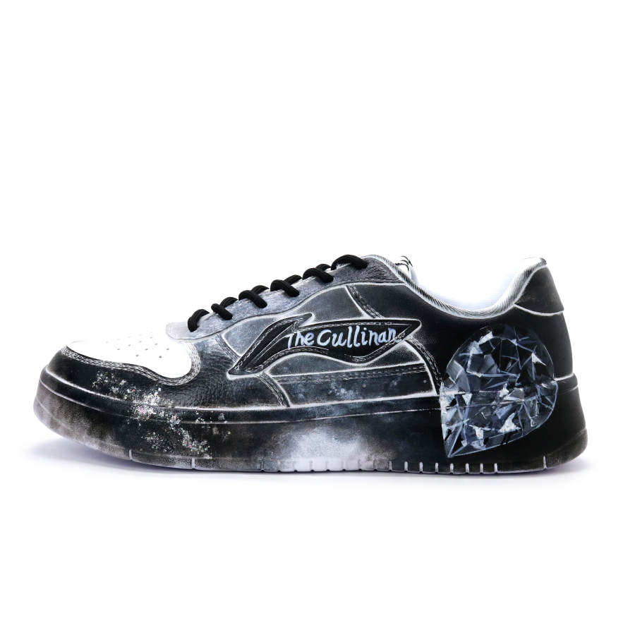 Li-Ning Li Ning Floating Boat Abrasion Resistant Breathable Coverage Low top Skateboard Shoes Unisex Black White