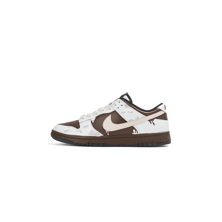 Nike Nike Dunk Synthetic Leather Abrasion Resistant Low top Skateboard Shoes Unisex Light Brown
