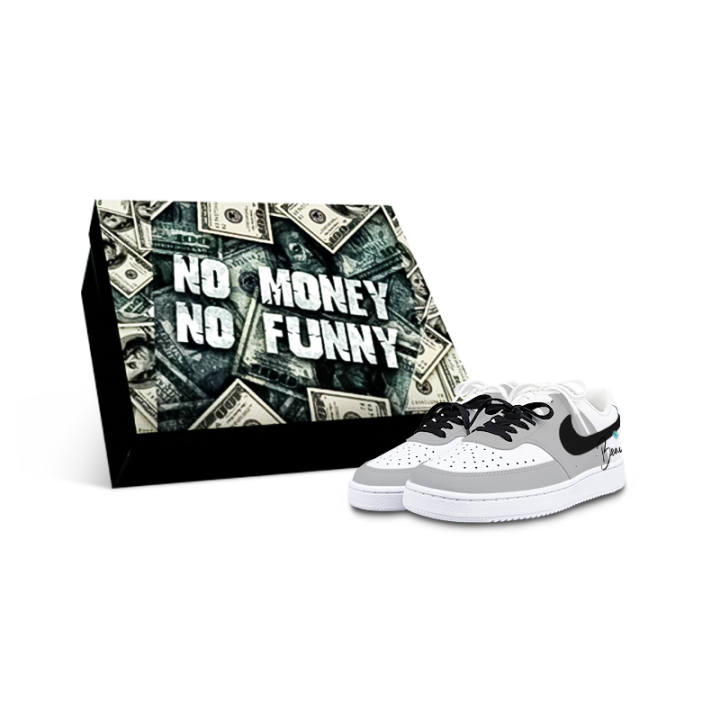 Nike Nike Court Vision 1 Low top Skateboard Shoes Women's White Gray