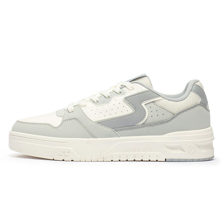 361° Non slip Lightweight Low top Skateboard Shoes Men's Gray White