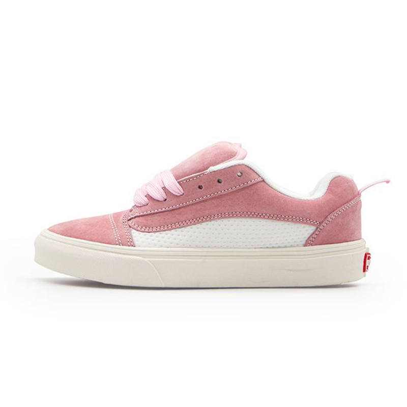 YIBONI Coverage Slip Resistant And Abrasion Resistant Low top Skateboard Shoes Unisex Pink