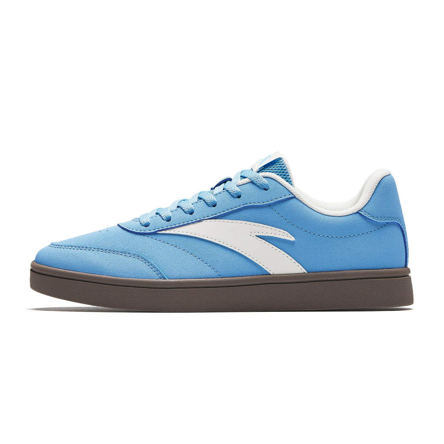 Anta Synthetic Leather Skateboard Shoes Women's Hua Guang Blue/Ivory White