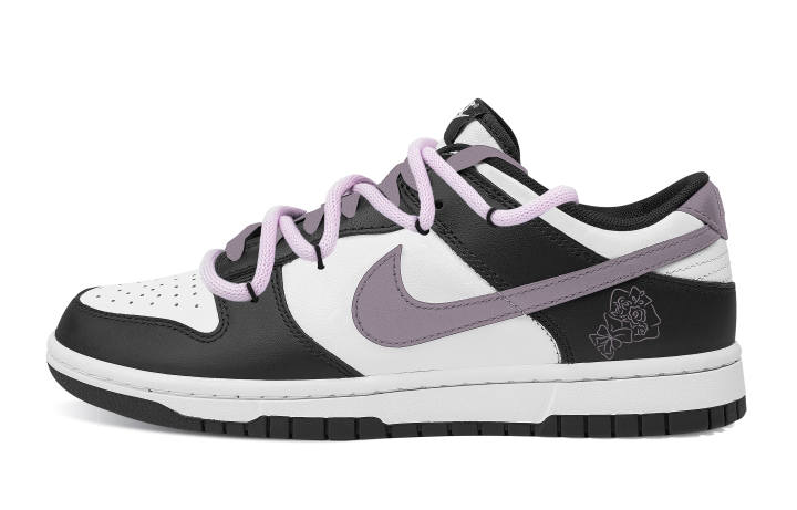 Nike Nike Dunk Sweet Potato Tulips Abrasion Resistant Low top Skateboard Shoes Unisex Black
