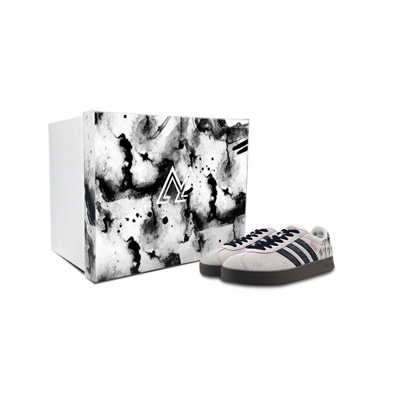 Adidas Neo VL Court Lifestyle Slip Resistant Low top Skateboard Shoes Unisex Gray Black