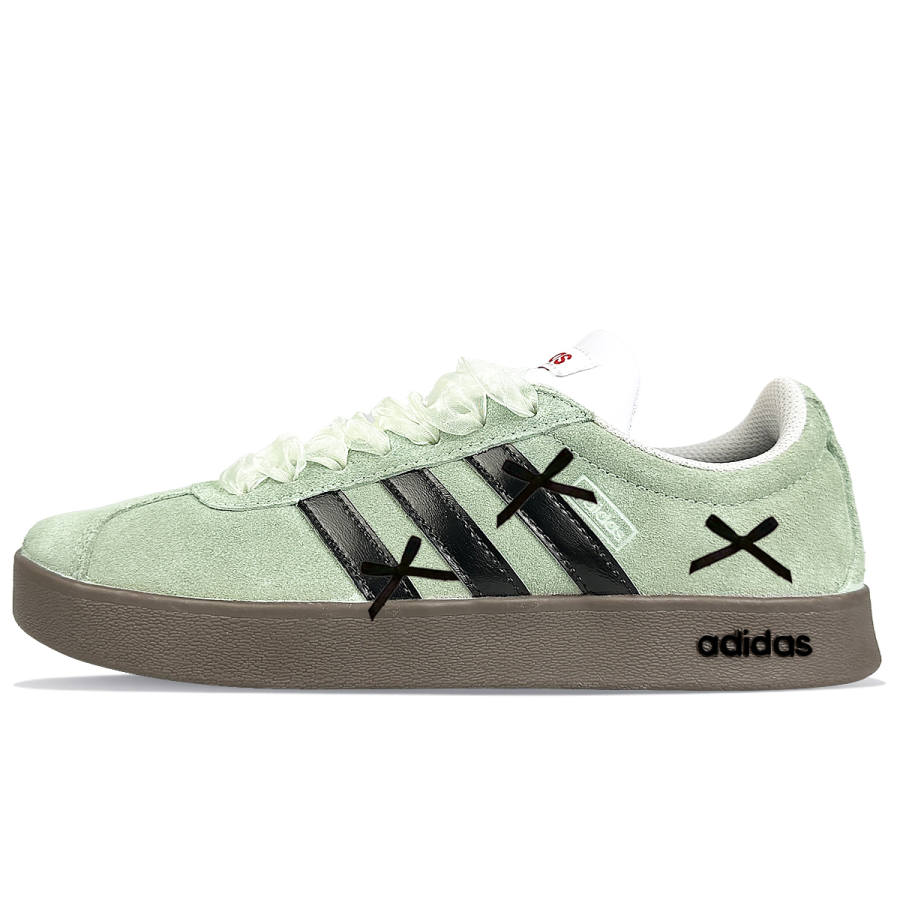 Adidas Neo Slip Resistant Abrasion Resistant Low top Skateboard Shoes Unisex Green