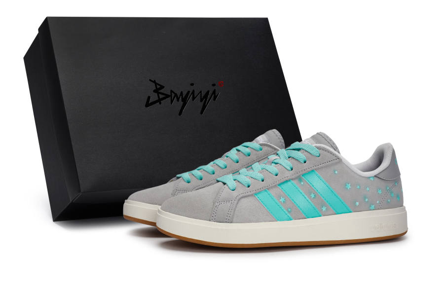 Adidas Adidas Grand Court Base 00s 811 Manufacturing, Stars Fall, Special Shoe Box Slip Resistant Abrasion Resistant Low top