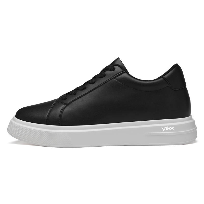 YALU Microfiber Leather Low top Skateboard Shoes Men's