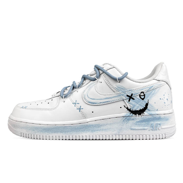 Nike Nike Air Force 1 07 Coverage Thermal Coverage Low top Skateboard Shoes Unisex White Blue