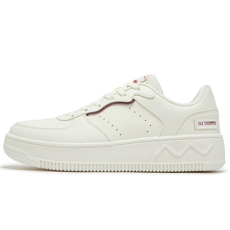 361° Air Force 1 Slip Resistant Abrasion Resistant Low top Skateboard Shoes Women's White Black