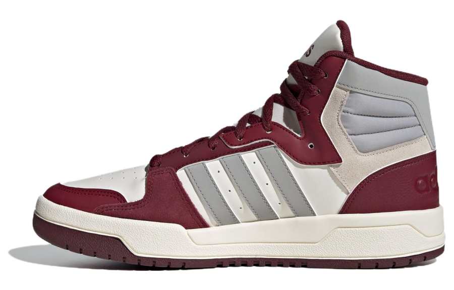 Adidas Neo Entrap Mid Leather Abrasion Resistant Abrasion Resistant Mid top Skateboard Shoes Unisex White Umber