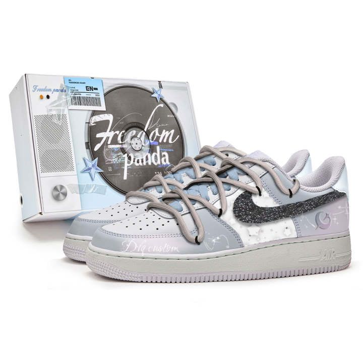 Nike Nike Air Force 1 Free Panda, Box, Tarim River Starry Sky Slip Resistant Abrasion Resistant