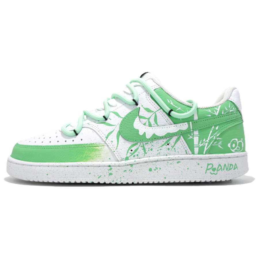 Nike Nike Court Vision 1 Slip Resistant Abrasion Resistant Low top Skateboard Shoes Unisex White Green
