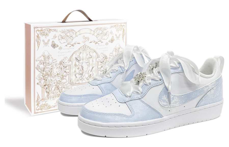 Nike Nike Frozen, First Day Of The New Year Culture Low top Skateboard Shoes GS White Blue
