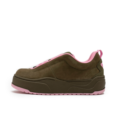M26D Slip Resistant Abrasion Resistant Low top Skateboard Shoes Unisex Pink Chocolate