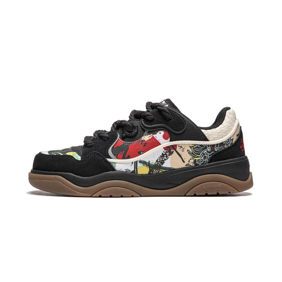 Li-Ning Li Ning Journey 2.0 Snake Low top Skateboard Shoes Unisex Black