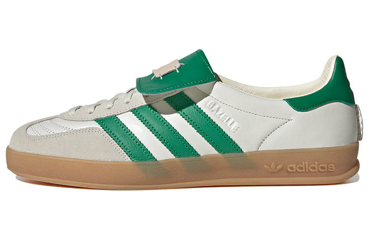 Adidas Originals x FOOT INDUSTRY Gazelle Comfortable Low top Skateboard Shoes Unisex White Green