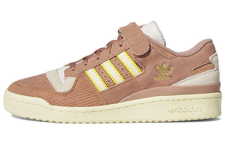 Adidas Originals FORUM 84 Leather Abrasion Resistant Lightweight Low top Skateboard Shoes Unisex Coffee