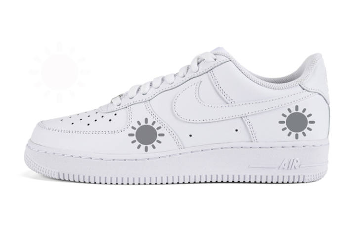 Nike Nike Air Force 1 Air Force 1 Sunshine Low top Skateboard Shoes Men's Gray