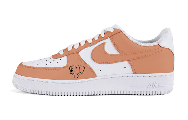 Nike Nike Air Force 1 Air Force 1 Low top Skateboard Shoes Men's Orange