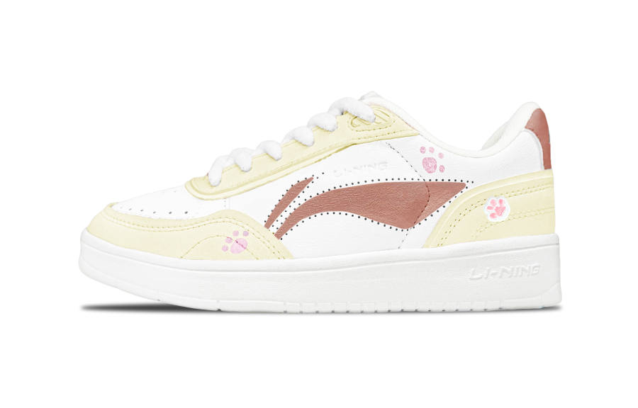 Li-Ning Li Ning Sourdough Abrasion Resistant, Lightweight, Balanced Low top Skateboard Shoes Women's Beige Brown