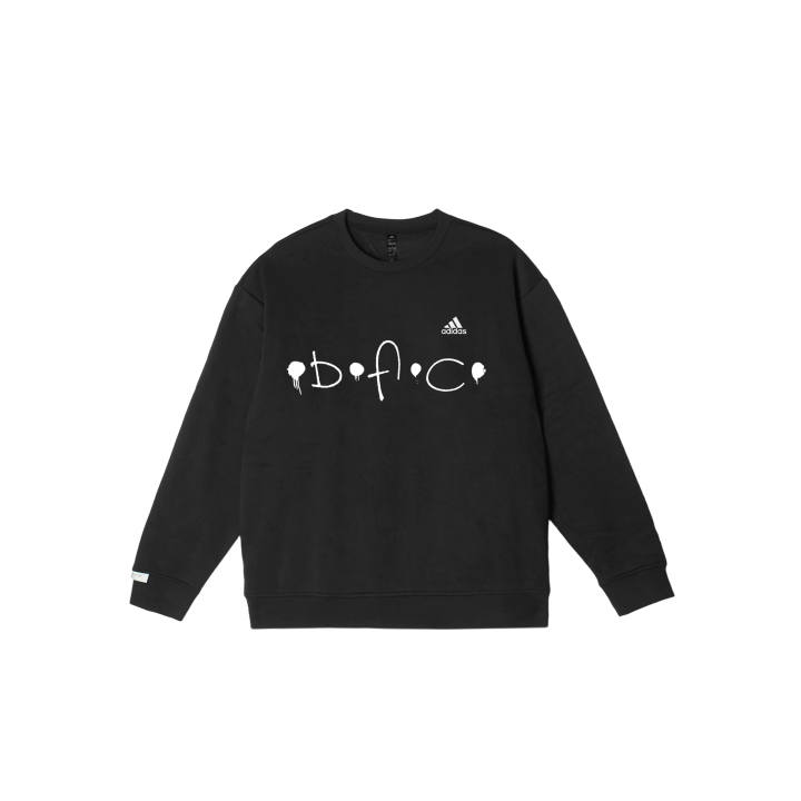 Adidas Adidas LABEL Sweatshirts Unisex Black Crew Neck Moderate