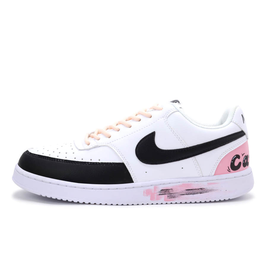 Nike Nike Court Vision 1 Fashion Low top Skateboard Shoes Men's Black White Pink