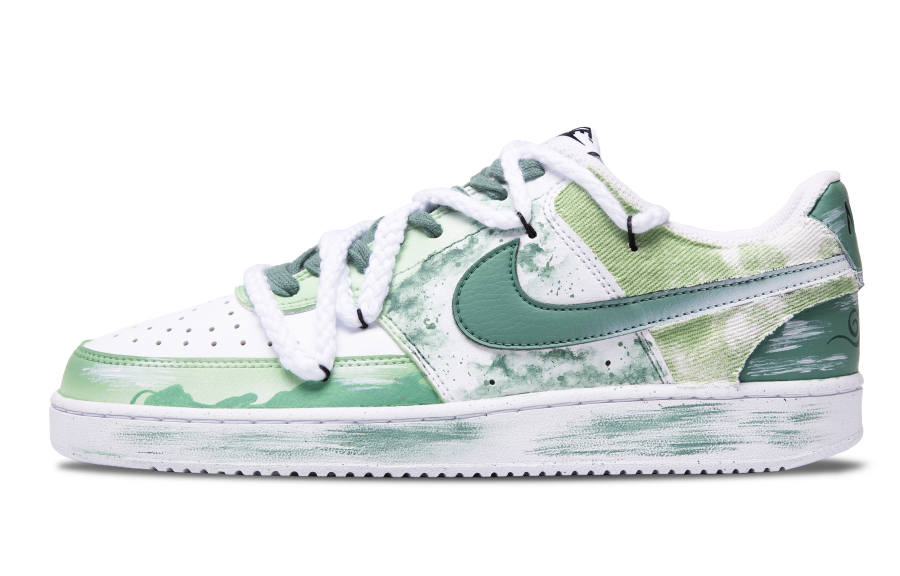 Nike Nike Court Vision 1 Low top Skateboard Shoes Unisex Green White
