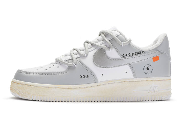 Nike Nike Air Force 1 Skateboard Shoes Women's Silver White Gray
