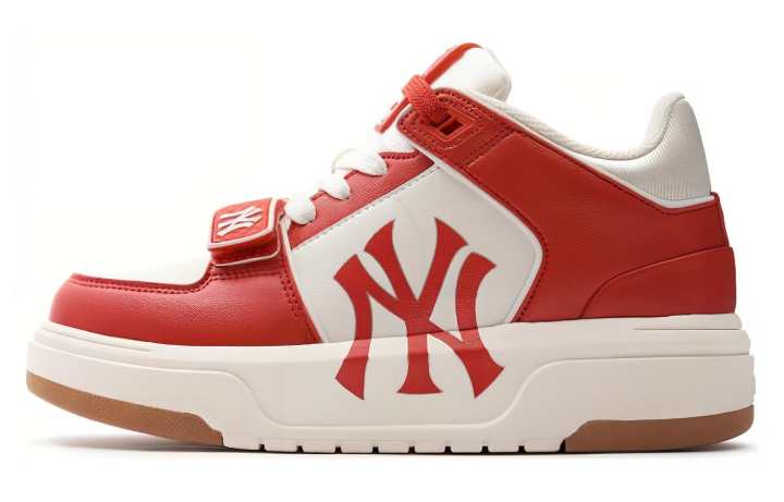 MLB MLB Chunky Liner Leather Wear resistant And Lightweight Low top Skateboard Shoes Unisex Red